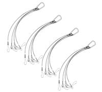 GOOHOCHY Kit colgante de luz para cultivo de plantas, colgadores de luces de cultivo, 4 piezas, negro, para colgar luces LED para plantas en interiores