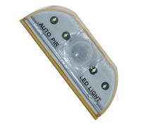 GOOHOCHY Lámpara de Ojo de Cerradura LED Sensor de Movimiento Humano Luz Blanca Fría sin Batería para Puerta y Escalera Lámpara Nocturna Pir Infrarroja Automática Fácil Instalación