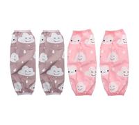 GOOHOCHY Mangas de brazo para mujer impermeables y resistentes al aceite, protector con puño elástico, 2 pares, para limpieza y cocina Color Aleatorio