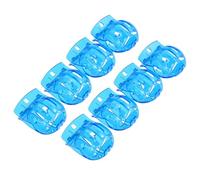 GOOHOCHY Marcador de Balones de Golf 8 Piezas Azul Plantilla de Alineación Clip Plástico Herramienta para Dibujar 3 Líneas de Marcado Portátil y Resistente para Entrenamiento de Putting