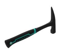 GOOHOCHY Martillo Geológico Profesional Punta Puntiaguda Doble Cabeza y Cabeza Plana de Acero al Carbono para Exploración Geológica y Trabajo de Campo