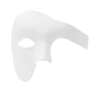GOOHOCHY Máscara de Halloween de Medio Rostro un Ojo, Estilo Retro y Delicado, Material Abs, Superficie Lisa y Cómoda para Fiestas y Festivales
