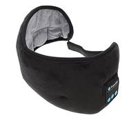 GOOHOCHY Máscara de Ojos Ajustable con Sonido Inmersivo para Dormir y Negro que Bloquea Luz y Permite