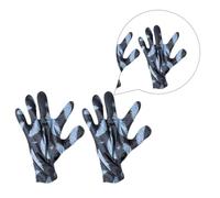 GOOHOCHY Mascarillas Nutritivas para Manos Mascarilla de Manos de Papel de Aluminio y Tela Negro para Absorción Rápida Reduce la Pérdida de Colágeno Hombre y Mujer