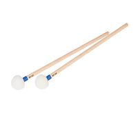 GOOHOCHY Mazas de Percusión Cabeza de Fieltro Azul y Mango de Madera, Pack de 2 Piezas para Timbales Sonido Sostenido y Diseño Práctico
