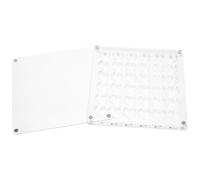 GOOHOCHY Mini Caja de Conchas Marinas de Acrílico Transparente 36 Compartimentos para Proteger y Organizar Pequeños Objetos en Exhibición