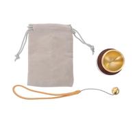 GOOHOCHY Mini Cuenco Sonoro de Metal Dorado para Meditación y Relajación con Función de Aromaterapia y Tonos Resonantes Adecuado para Decoración Hogar