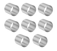 GOOHOCHY Molde Redondo para Hornear de Acero Inoxidable 8 Piezas Mini Anillos de Mousse 5X5X5 CM Reutilizables y Fáciles de Limpiar Adecuado para Postres Pasteles y Repostería Casera