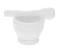 GOOHOCHY Mortero Doméstico de Plástico Blanco para Ajo y Jengibre Diseño Tradicional y Uso Seguro, Tazón de Molienda Reutilizable Adecuado para Cocineros Cocina
