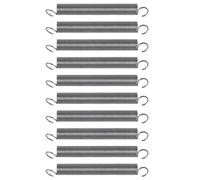 GOOHOCHY Muelle de compresión de acero para jaula de ratón, 10 unidades, plata, extremos de doble gancho, rendimiento en condiciones difíciles, uso en trampas interiores y exteriores