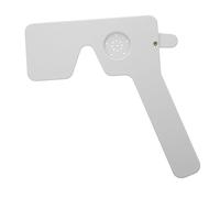 GOOHOCHY Oclusor Ocular De Plástico Para Examen Visual, Herramienta De Optometría Ergonómica Blanca, Portátil Para Prueba De Agudeza Visual y Astigmatismo, Uso Profesional En Clínicas y Ópticas