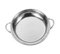 GOOHOCHY Olla de Cocina Inoxidable Doble Mango 1.5L Utensilios de Cocina Antiadherentes para Camping y Picnic Olla para Cocinar Asa