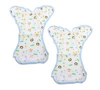 GOOHOCHY Pantalones de Pañal Reutilizables Estampado de Dibujos Animados para Bebés Paquete de 2 Piezas Algodón Cómodo y Ajuste para Entrenamiento de Dejar el Pañal