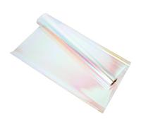 GOOHOCHY Papel De Celofán Iridiscente Para Envoltura De Flores 56 Cm x 10 m Rollo Película Multicolor Para Empaques Manualidades Regalos Navideños y Ramos Decoración