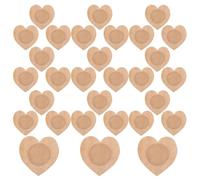 GOOHOCHY Parches Adhesivos de Aceite de Ricino Vientre 7x7 Cm Forma Corazón 50 Unidades, Tela No Tejida Transpirable de Algodón Orgánico, Envolturas Desechables Antifugas para Cuidado