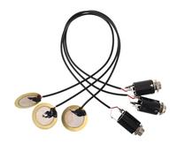 GOOHOCHY Pastilla Piezoeléctrica Adhesiva para Guitarra Acústica, Ukelele y Kalimba, Transductor de Sonido Compacto 30 Cm, Kit de 3 Unidades para Amplificador y Grabación