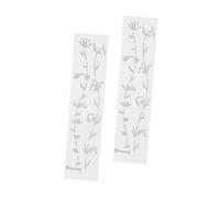 GOOHOCHY Pegatinas 2 Piezas para Diapasón de Guitarra Acústica Diseño Árbol Vida en Pvc Blanco Ultra Delgadas sin Alterar Sonido Decorativas