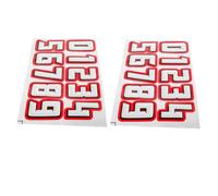 GOOHOCHY Pegatinas Números para Cascos Deportivos, Material Resistente, Autoadhesivas, Juego De 2 Set (0-9), para Fútbol y Hockey, Personalización y Decoración De Casco