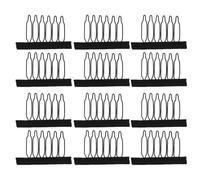 GOOHOCHY Peines de Acero al Carbono Prácticos y Resistentes para Pelucas 60 6 Dientes Clips Negros para Gorros de Peluca, Uso Profesional en Barbería y DIY