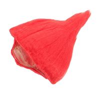 GOOHOCHY Peluca Forma de Llama Roja para Cosplay y Fiesta de Halloween, Fácil de Llevar, Material K-silk Diseño Realista y Color Brillante