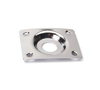 GOOHOCHY Placa De Conector De Guitarra Cuadrada Cromada Con Tornillos, Placa De Jack Para Guitarra Eléctrico, Con Revestimiento De Níquel, Compatible Para Reemplazo y Reparación