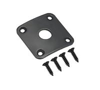 GOOHOCHY Placa De Enchufe Metálica Curvada Para Guitarra Eléctrica, Placa De Gato Cuadrada 4 Tornillos, Cubierta De Salida Resistente Para Uso Guitarra Eléctrica