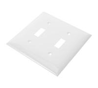 GOOHOCHY Placa de Pared para Interruptor de Luz de Palanca de PC Doble Conmutador, Instalación Fácil y Diseño Moderno Habitación