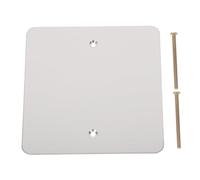 GOOHOCHY Placa Frontal de Salida Ciega en Acero Inoxidable 2 Orificios para Montaje en Pared y Techo, 1 Unidad, Adecuada para Espacios Interiores