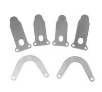 GOOHOCHY Placas de Válvula para Compresor de Aire 6 Piezas Kit de Accesorios Válvulas en Forma de U y Lengüeta, Piezas de Hierro Fundido Resistentes para Mantenimiento y Reparación