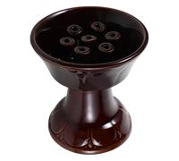 GOOHOCHY Portavelas de Cerámica Vintage para Altar Tibetano Lámpara de Aceite Artesanal Resistente al Calor Soporte para Lámpara de Mantequilla y Suministros para Templo