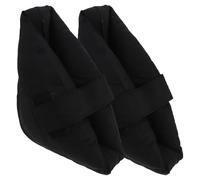 GOOHOCHY Protector de Talones Negro Antiescaras Almohada Elástica para Pies y Tobillos Cojines Transpirables y Duraderos para Cama