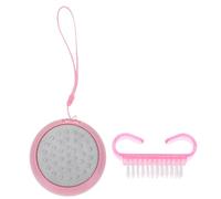 GOOHOCHY Raspador de Pies Doble Cara de Acero Inoxidable y Abs para Eliminar Callos y Masaje Plantar, Adecuado para Pedicura Profesional Baño o Viaje