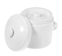 GOOHOCHY Recipiente de Cerámica para Cocinar al Vapor Asa, Resistente al Calor y Capacidad de 520ml, Adecuado para Cocina y Restaurante
