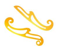 GOOHOCHY Reglas de Costura Patronaje Curva de Plástico Amarillo, 2 Piezas para DIY Sewing Función de Plate Making y Resistente, Ideales para Diseñadores de Ropa