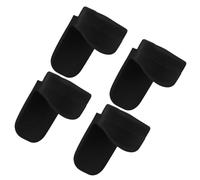 GOOHOCHY Reposapulgar de Silicona para Clarinete, 4 Unidades Negras, Cojín Ergonómico para Dedos, Accesorio para Instrumento de Viento, Alivio y Soporte Cómodo para Músicos de Clarinete