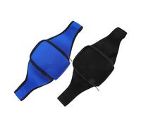 GOOHOCHY Riñonera Deportiva Para Micrófono De Neopreno Cinturón Ajustable, Bolsa Para Micrófono Para Fitness Color Negro y Azul, Funda Protectora Para Entrenador, Adecuado Para Correr y Entrenamientos