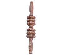 GOOHOCHY Rodillo de Madera para Masaje Muscular y Anticelulítico Barra Manual Púas Ergonómica para Masaje de Espalda y Cuerpo para Relajación y Bienestar en Casa