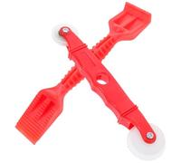 GOOHOCHY Rodillo de Plástico Rojo y Pala Kit de Herramientas Sellado Ajustado y Uso Versátil para Instalación y Reparación de Mosquiteras de Ventanas Hogar