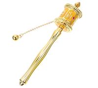 GOOHOCHY Rueda De Oración Manual De Ejes Diseño Decorativo Adorno Religioso Para y Plegarias Para Hogar y Oficina