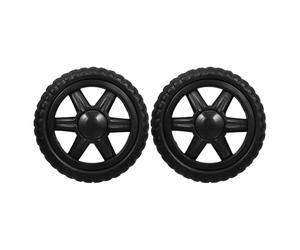 GOOHOCHY Ruedas de Goma de Repuesto Negras para Carrito 2piezas Absorción de Impactos para en Mercado y Transporte de Mercancías