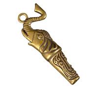GOOHOCHY Silbato de Elefante de Cobre para Deporte, Ornamento y Fiesta | Death Whistle, Apito Emergencia, Silbato de Camping, Silbato Fuerte, para Pequeños y Adultos