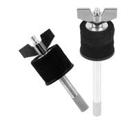 GOOHOCHY Soporte Apilador para Platillos de Batería 2 Piezas, Brazo Articulado Metálico Fieltro, Diseño Doble Capa Elevado, Accesorio para Partes de Batería de Percusión, Montaje Estable