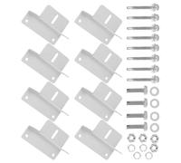 GOOHOCHY Soporte de Aleación de Aluminio para Panel Solar Kit de Montaje Z para Batería Solar 8 Piezas Resistente y Portátil en Exteriores y Jardín