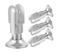 GOOHOCHY Soporte De Partición De Acero Inoxidable 304, 4 Piezas, Pies De Apoyo Ajustables De 55-60mm, Para Mamparas De Inodoro En Baños Públicos