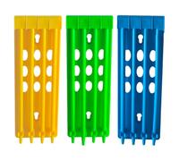 GOOHOCHY Soporte para Anillos de Pata de Ave Mensajera, Plástico Resistente, Estructura Estable, Paquete de 3 Piezas para Manejo Avícola y Cría