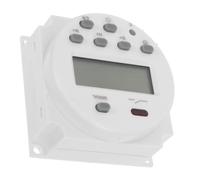 GOOHOCHY Temporizador Programable Digital LCD 12v DC/AC 16amp Programación Semanal de 7 Días para Control de Válvulas y Paneles Solares Carcasa Robusta de Plástico