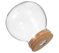 GOOHOCHY Terrario Plantas con Botella de Vidrio de Borosilicato y Luz LED de Color Blanco para Decoración, Adecuado para Micropaisajes DIY y Ambiente Ecológico