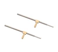 GOOHOCHY Tornillo de Rana 2 Piezas de Metal para Violonchelo Color Plata Fácil de Usar Accesorio Profesional para Reemplazo de Violonchelo