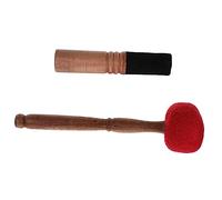 GOOHOCHY Varilla de Golpeo de Madera y Fieltro para Cuenco Tibetano, Ligera y Práctica, 2 Piezas para Meditación y Clases de Yoga