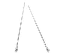 GOOHOCHY Varillas de Puesta a Tierra de Hierro Galvanizado 2 Piezas Ф12×500Mm Clavijas para Cable Eléctrico Estacas para Protección de Hogares y Cercas Varilla Ligera Resistente